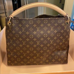 Louis Vuitton Artsy Gm Brown Monogram Canvas Hobo Bag Authenticity Guarantee
